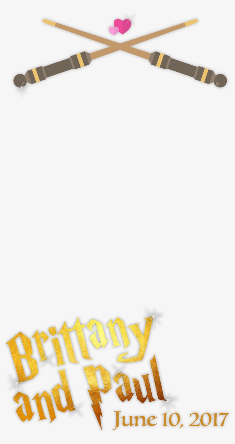 Harry Potter Themed Snapchat Filter For Brittany And - Wedding, transparent png #2733264