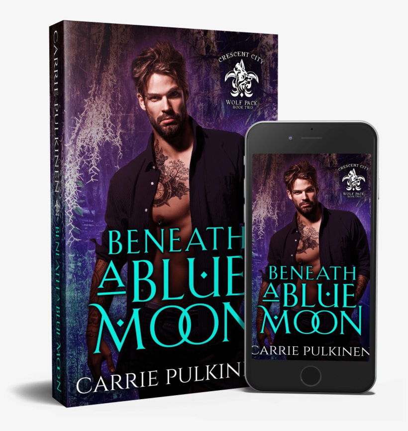 Release Day Beneath A Blue Moon Crescent City Wolf - Book Cover, transparent png #2733300