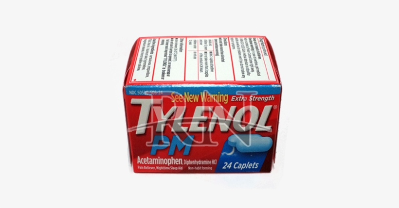 Tylenol Pm - Tylenol Pm Extra Strength Caplets - 24 Count, transparent png #2733576