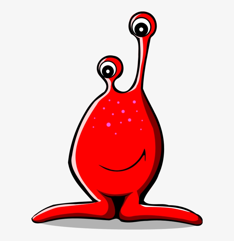 Red Alien Clipart - Alien Clip Art, transparent png #2733615
