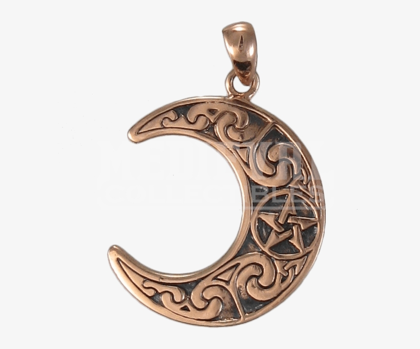 Copper Horned Moon Crescent Pendant, transparent png #2733701