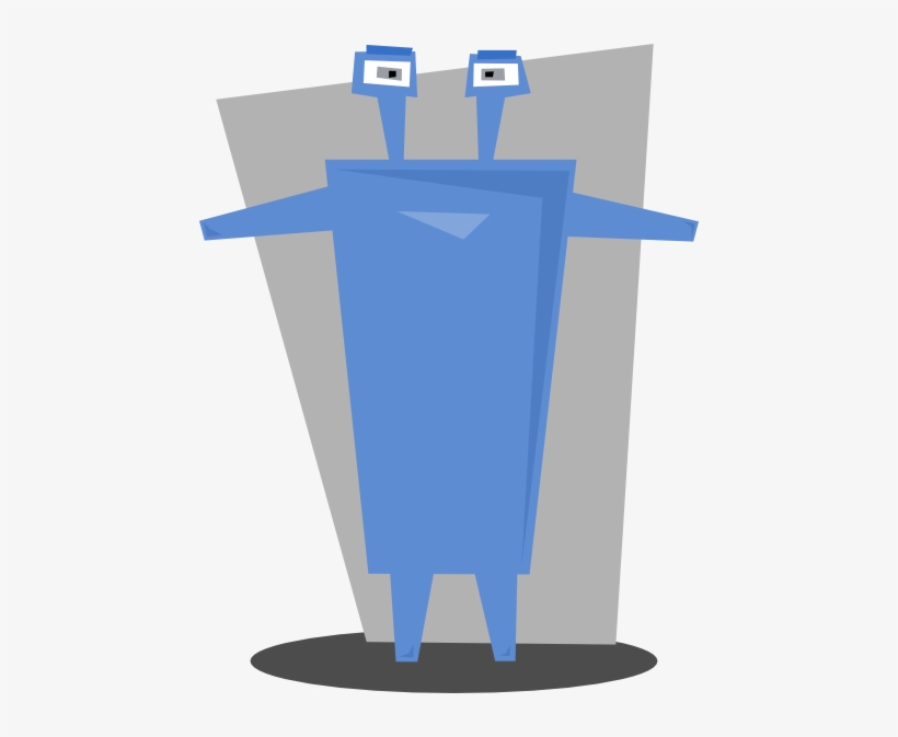 Blue Alien Svg Clip Arts 456 X 593 Px, transparent png #2734029