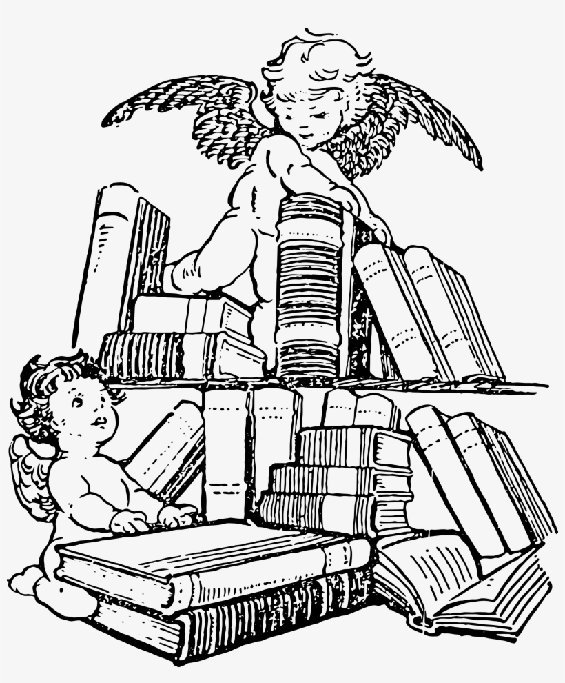 Jpg Clipart Download - Cat & Books Tote Bag Green, transparent png #2734532