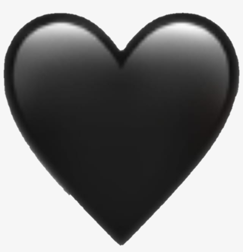Black Hearts Club Pin Verameat Black Emoji Png - Black Heart Emoji Png, transparent png #2734758