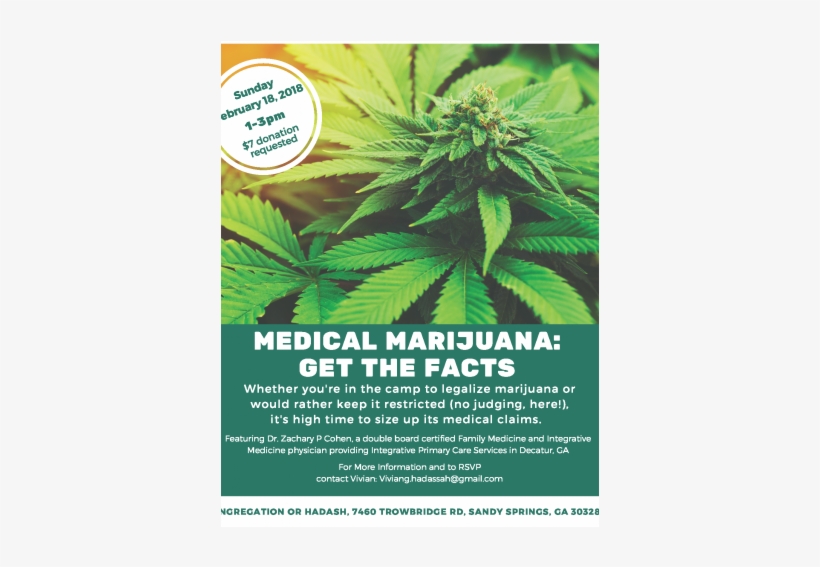 Rsvp Today For The February 18 Medical Marijuana Program - 2018 Facts About Medical Marijuana, transparent png #2734965