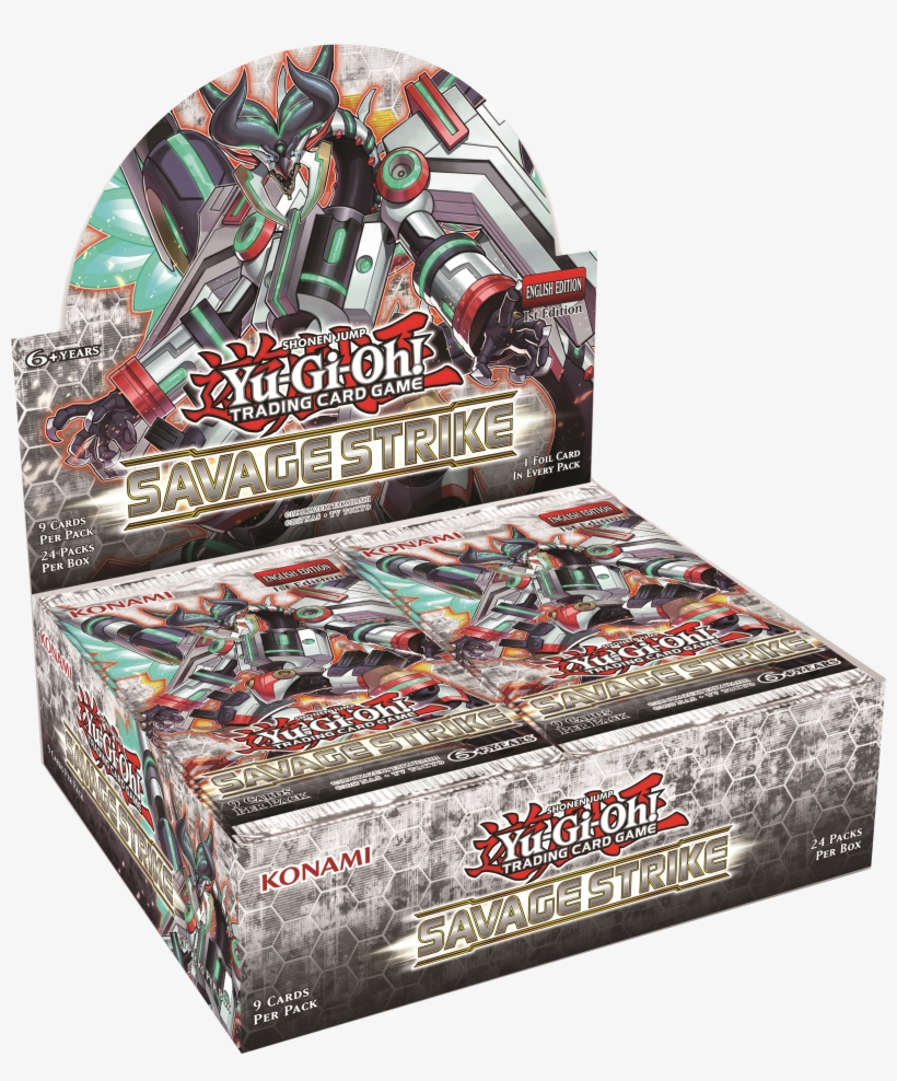 Yu Gi Oh Savage Strike Booster Display Box - Yugioh Duelist Saga Booster Pack (5 Cards) Sealed, transparent png #2735780
