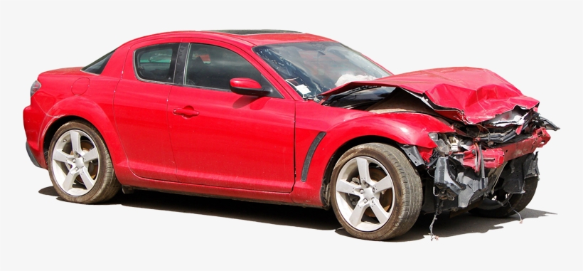 Involved In An Accident While Driving A State Vehicle - Crashed Car Transparent Background, transparent png #2735840