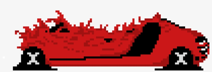 Very Destroyed Car Red - Car, transparent png #2735935