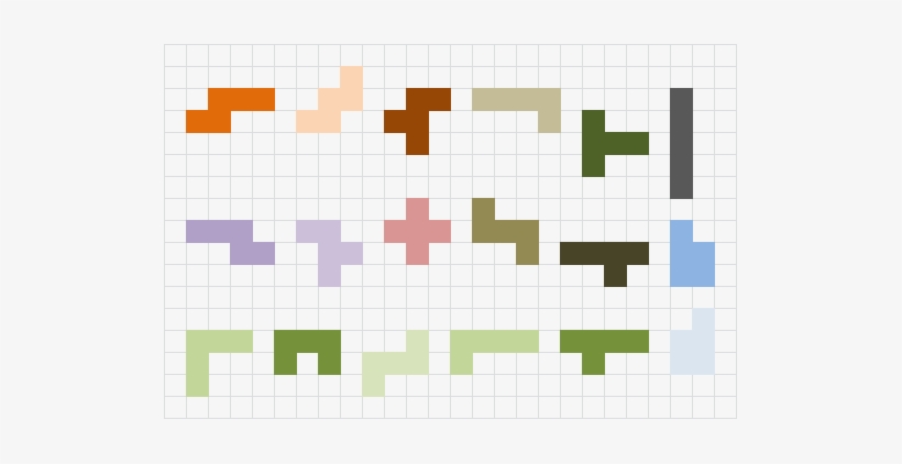 I Shaded Pieces Red If They Duplicated A Piece Already - Cross, transparent png #2736100