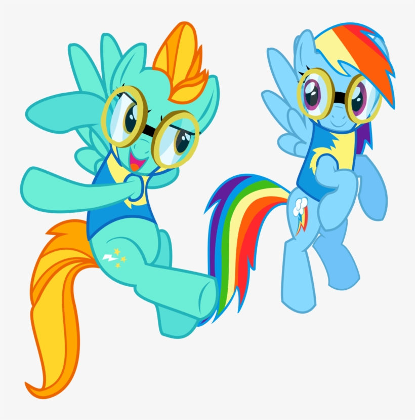 Lightning Dust And Rainbow Dash Vector By Missy12113 - Lightning Dust And Rainbow Dash, transparent png #2736196