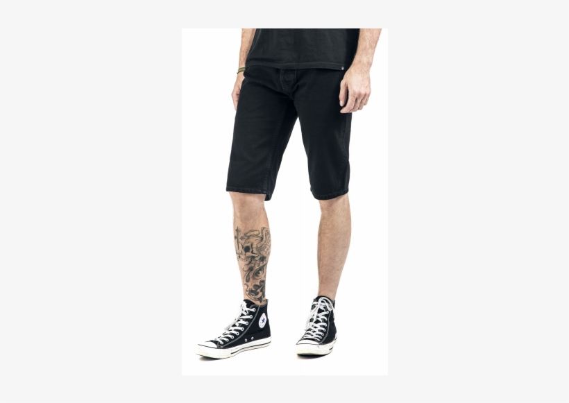 Michigan Short Men Shorts Black 100% Cotton 5 Pocket - Celio Doslack - Bermudas - Anthrazit, transparent png #2736288