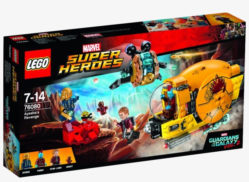 Guardians Of The Galaxy Vol 2 Lego Set - Lego 76080 Marvel Guardians Of The Galaxy 2 Ayesha's, transparent png #2737177