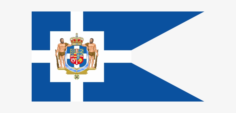600px-greek Royal Flag 1863 Svg - Alternative Flag Of Greece, transparent png #2737898