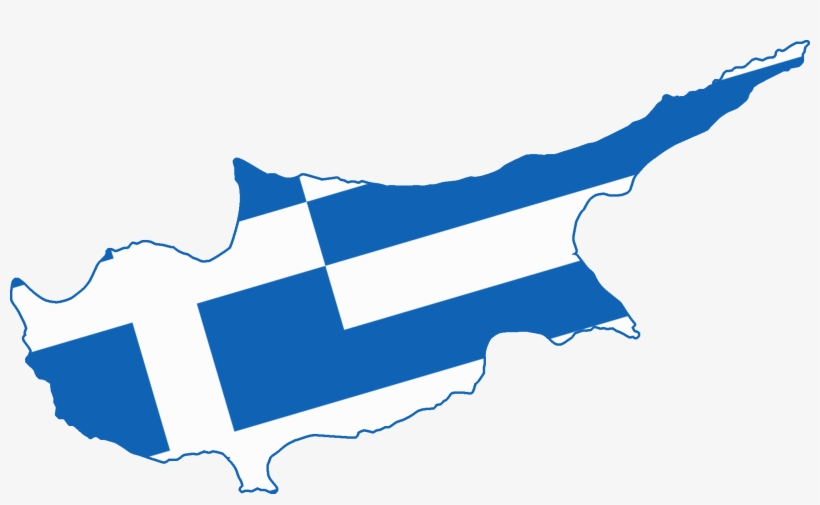 Flag Map Of The Cyprus - Flag Map Of Greater Greece, transparent png #2737920