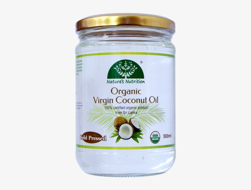 Nature's Nutrition Organic Virgin Coconut Oil 500ml - Fitnfemale Female All-in-one (raspberry, 1000g), transparent png #2737988