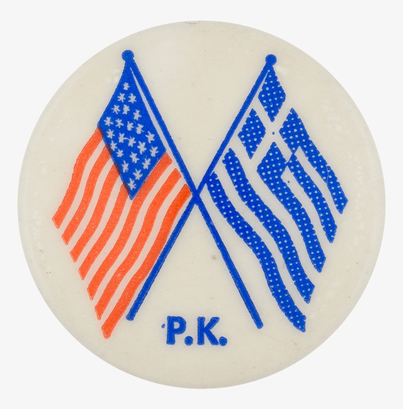 American And Greek Flags - Emblem, transparent png #2738011