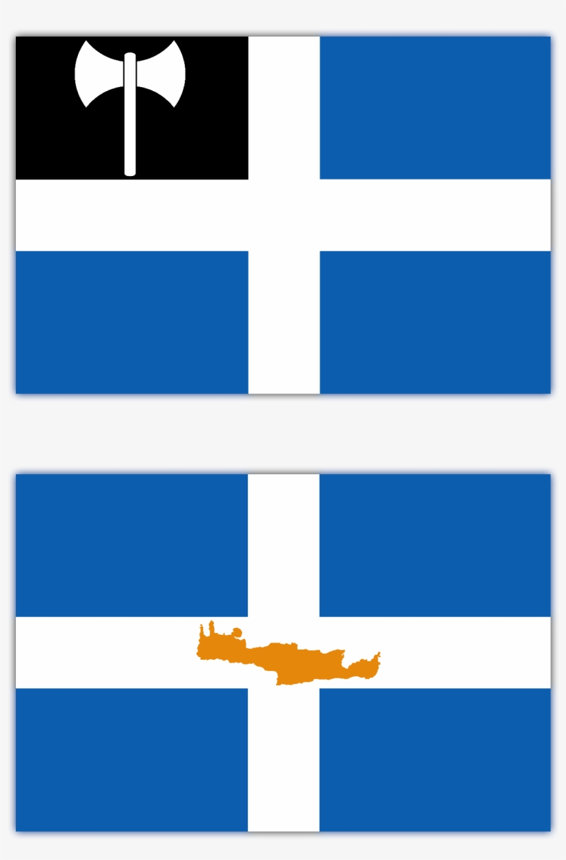 Unofficial Flags For The Island Crete,greece - Flag Of Crete, transparent png #2738158