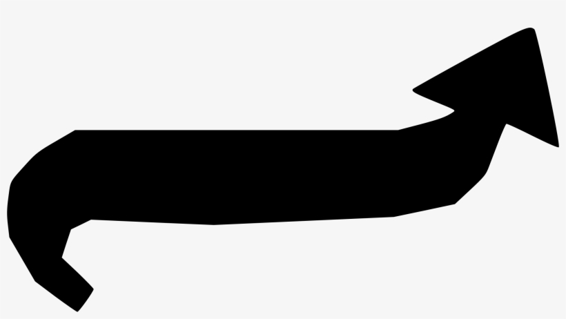 This Free Icons Png Design Of Arrow Tail Down, transparent png #2738187