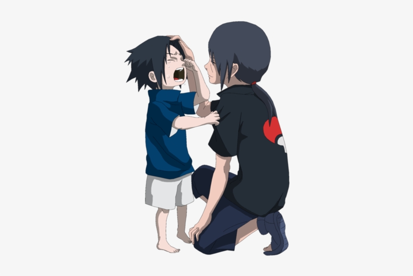 Itachi Comforting A Crying Sasuke - Sasuke Crying For Itachi, transparent png #2738216
