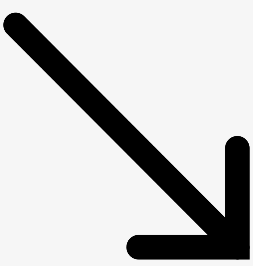 Down Right Filled Icon - Fullscreen Button Png, transparent png #2738345