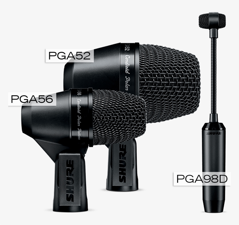 Drum Microphones - Shure Pga52 - Dynamic Microphone For Kick Drum, transparent png #2738442