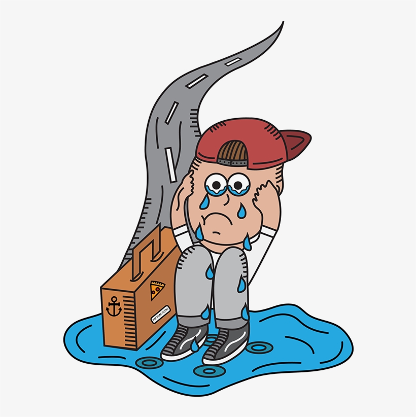 The Client Wanted A Pop Punk Kid Crying In His Own - Cartoon, transparent png #2738549