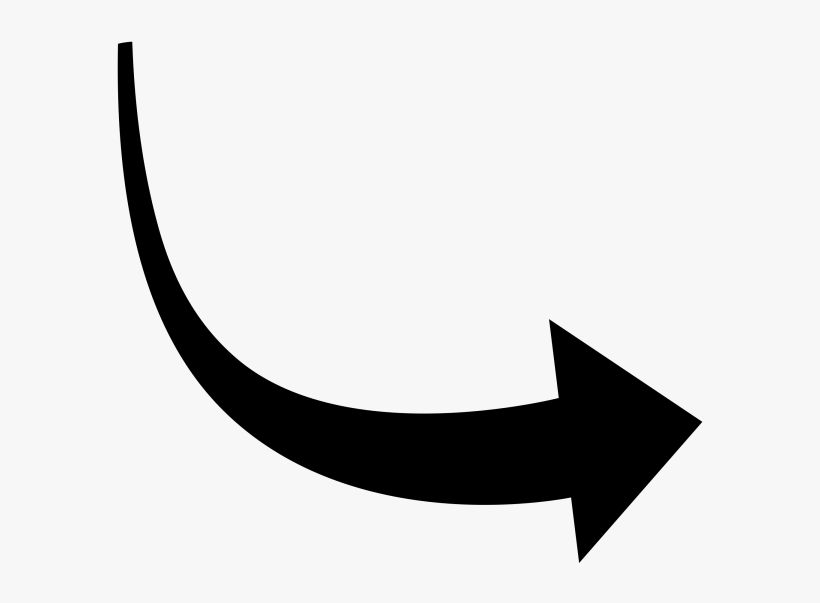 This Image Rendered As Png In Other Widths - Black Curved Arrow Png, transparent png #2738552
