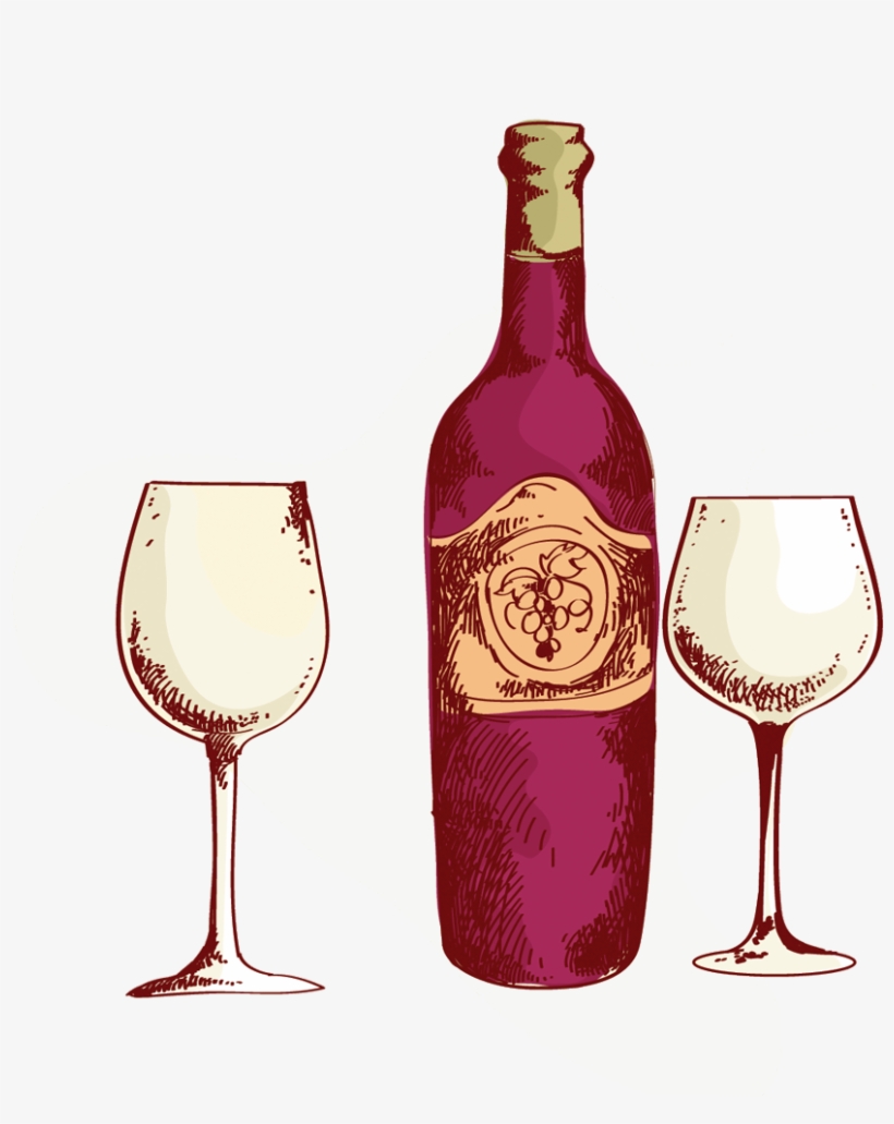Red Wine Dessert Wine White Wine Wine Glass - Vector Wine Glass Png, transparent png #2738952
