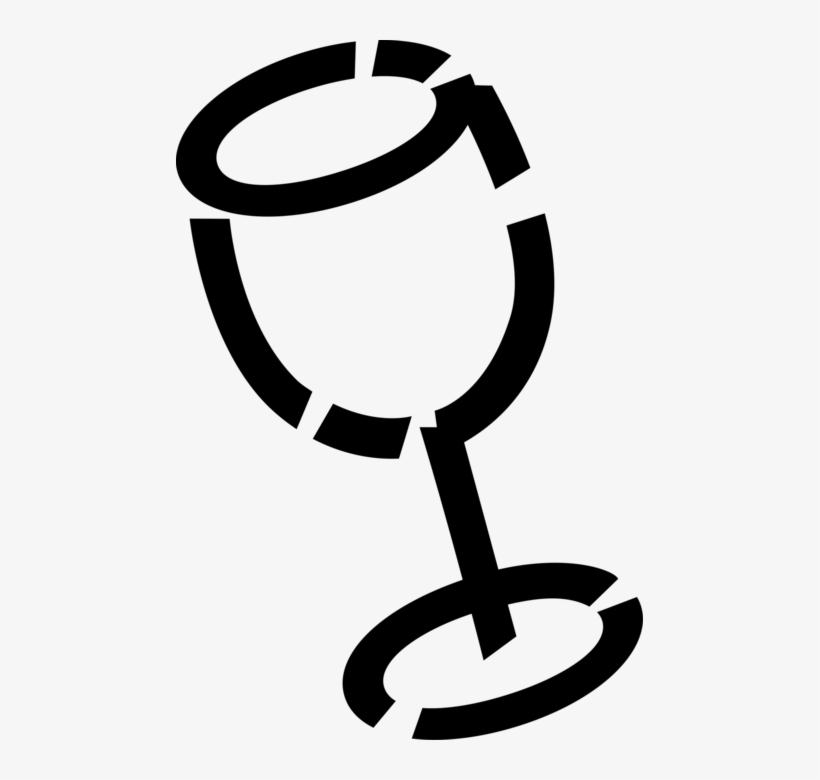 Vector Illustration Of Wine Glass Serves Alcohol Beverage, transparent png #2739078