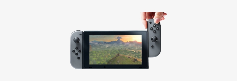 Nintendo Switch With Gray Joy-con - Nintendo Switch 1080p, transparent png #2739228