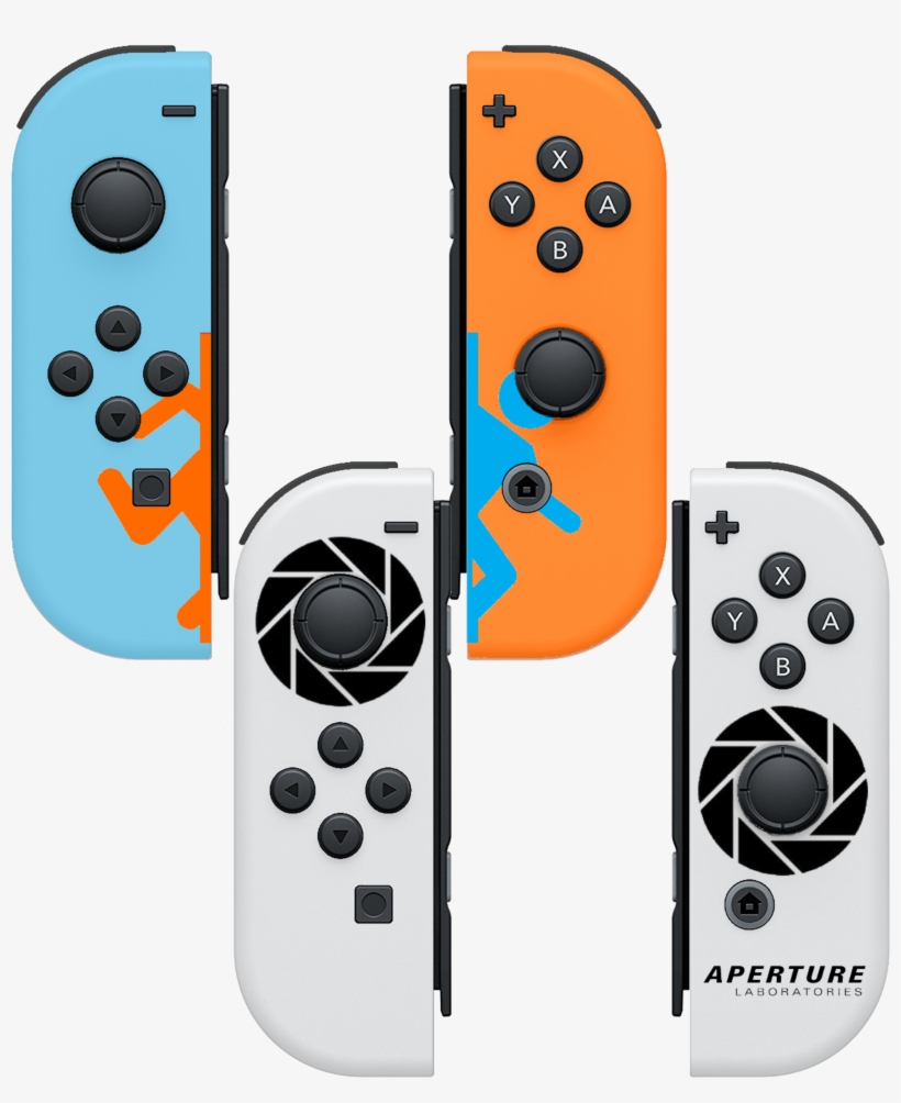 Portal Nintendo Switch Joy-con Mockup 3 - Dual Green Joy Con, transparent png #2739250