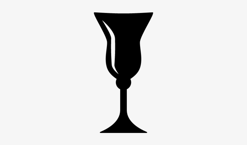 Elegant Black Wine Glass Vector - Goblet Icon, transparent png #2739276