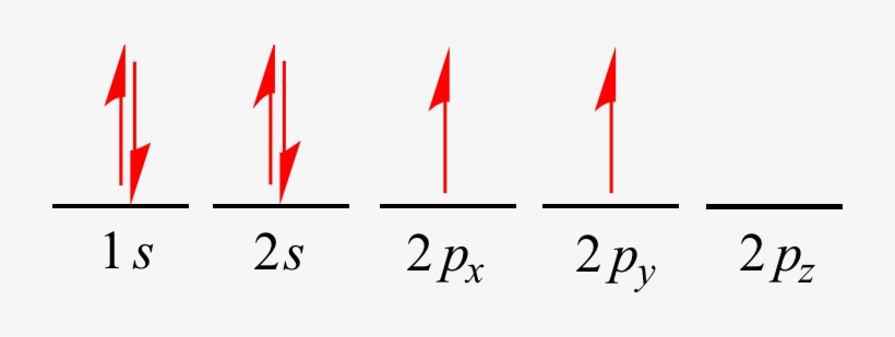 A Single Arrow Can Be Used To Denote A Single Electron - Carbon Electron Shell Configuration, transparent png #2739782