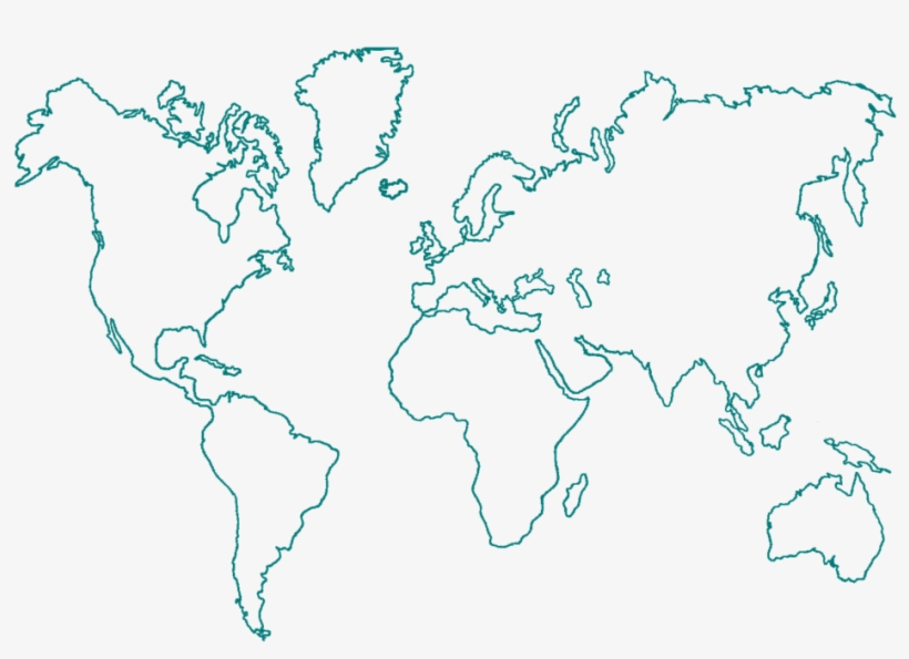 Mapa Mundi Png Transparente - World Map Contour Lines, transparent png #2739901