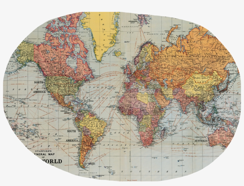 Report Abuse - World Map Wrapping Paper, transparent png #2740068