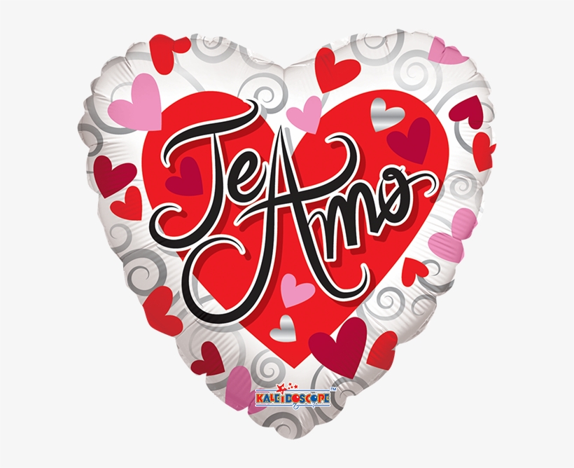 Globo Te Amo Corazon Blanco - 4" Airfill Only Te Amo Corazon Blanco - Mylar Balloons, transparent png #2740238
