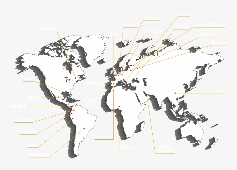 Distribution Network - World Map, transparent png #2740453