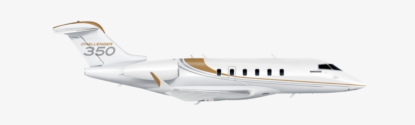 Challenger350 Side Image - Bombardier Challenger 350 Side View, transparent png #2740834