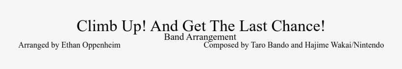 Climb Up And Get The Last Chance Sheet Music Composed - Research, transparent png #2741256
