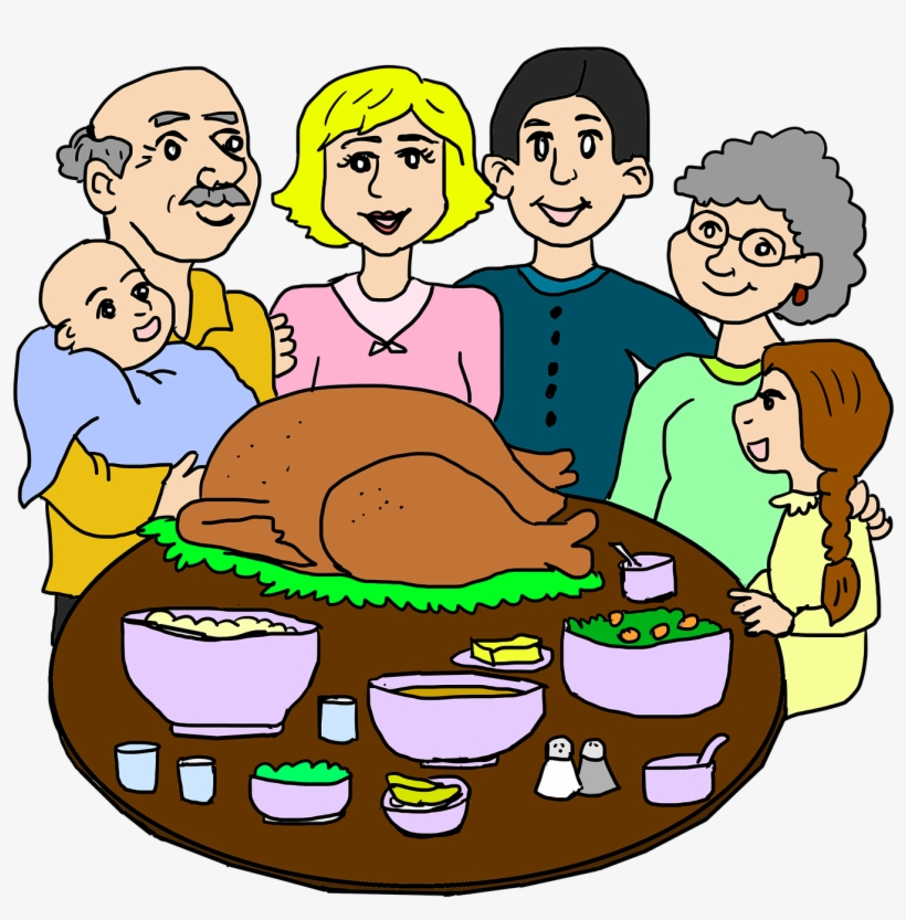 Grandpa And Grandma, They Are One Of The Most Important - Familie Dinner, transparent png #2741995