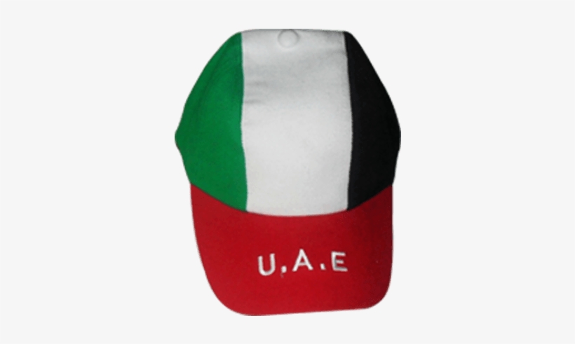 White Plain Cap Printed With Uae Flag And Spirit Of - Uae National Day Cap, transparent png #2742540