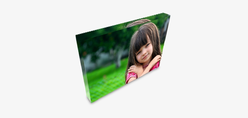 7″ X 5″ Acrylic Block - Girl, transparent png #2743421