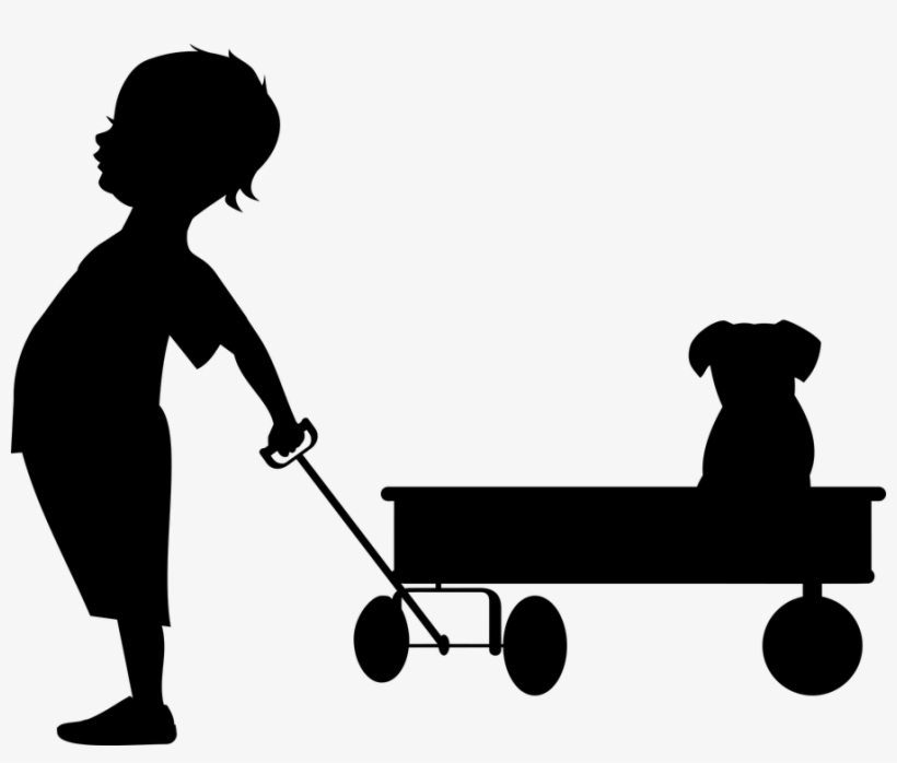 Hiring Nyc Unpacking Services Leaves A Lot Of Room - Boy Walking Dog Silhouette, transparent png #2743761