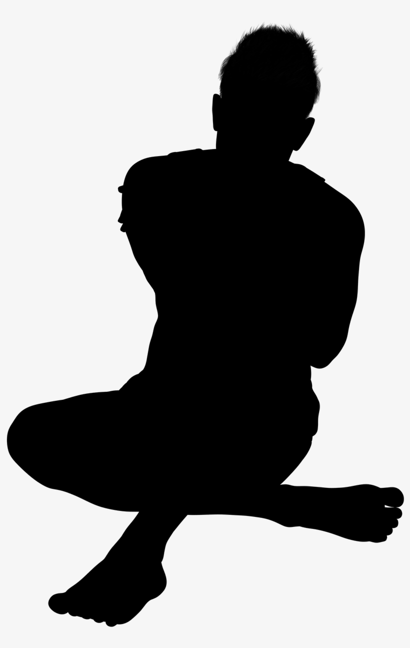 Silhouette Man Sitting - Bull Rider Silhouette Svg, transparent png #2744227