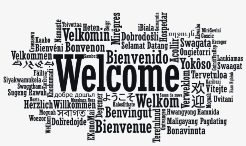 Welcome To Knutsen Housing & Hostal - Cartel De Bienvenida En Varios Idiomas, transparent png #2744261