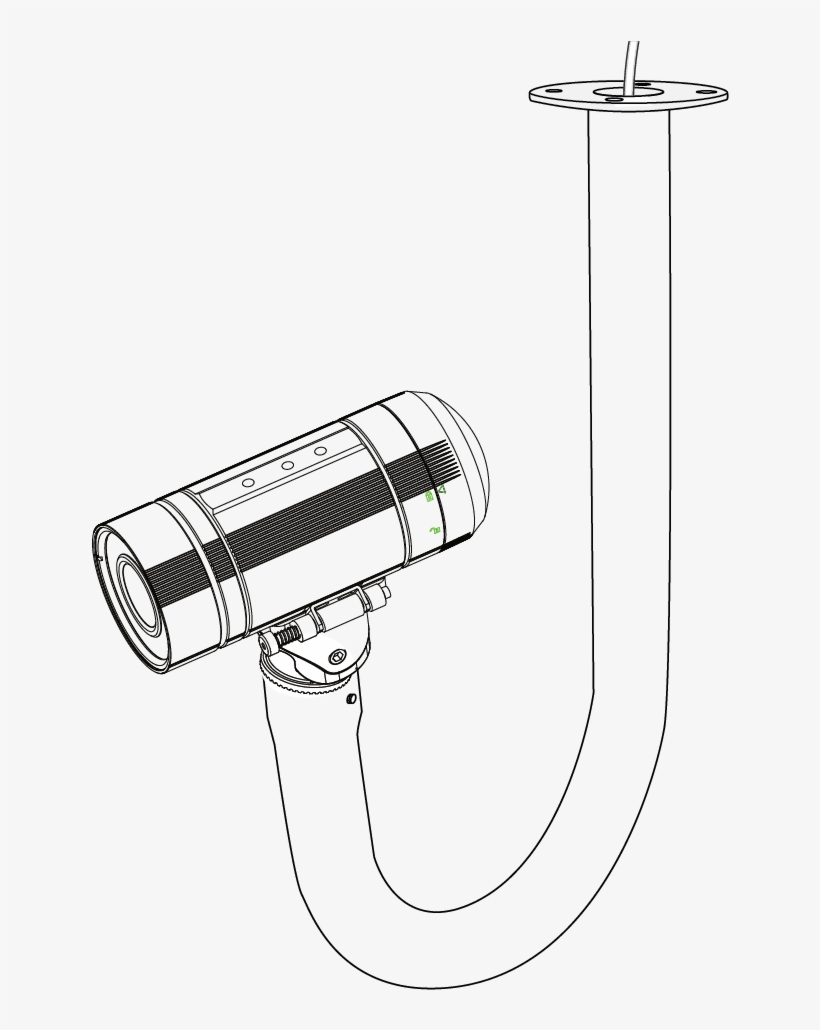 Vivotek Am 11c J Shape Mounting Bracket For Bullet - Shower Bar, transparent png #2745643