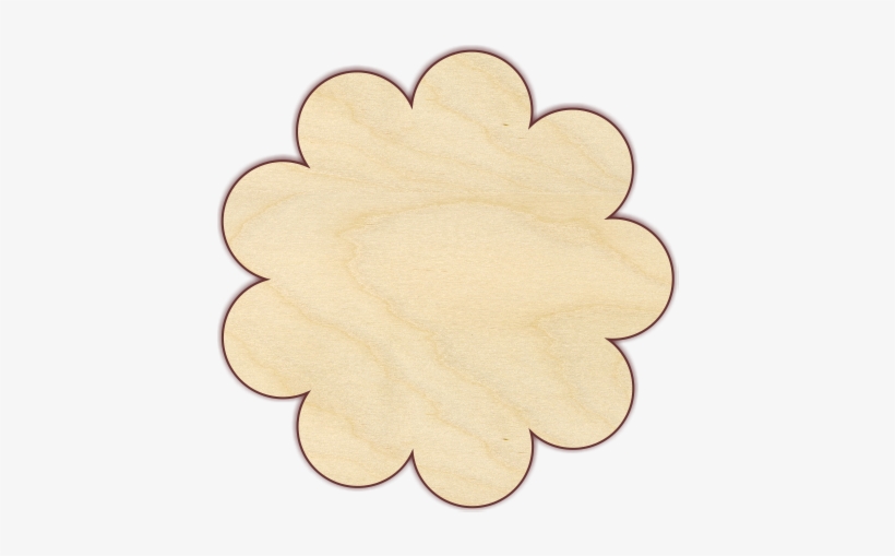 Scalloped Circle - Post Oak, transparent png #2745673