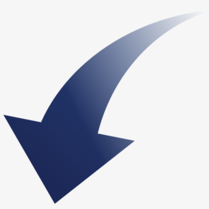 Make An Appointment For A Home Visit To Finalize - Dark Blue Curved Arrow, transparent png #2746155