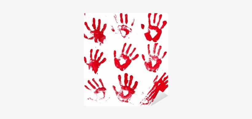Halloween House Stickers Horror Blood Hands Window, transparent png #2746772