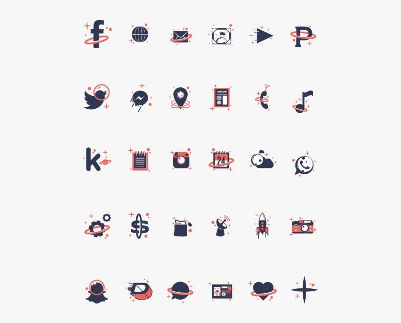 Space Icon Set By Chris Edington - Snapchat, transparent png #2747678